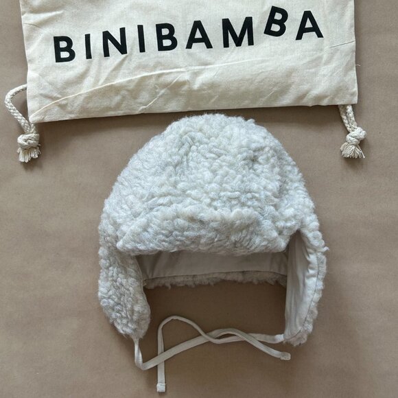 Binibamba Lined Wool Trapper Hat | L (2-3 yrs) - Picture 3 of 3